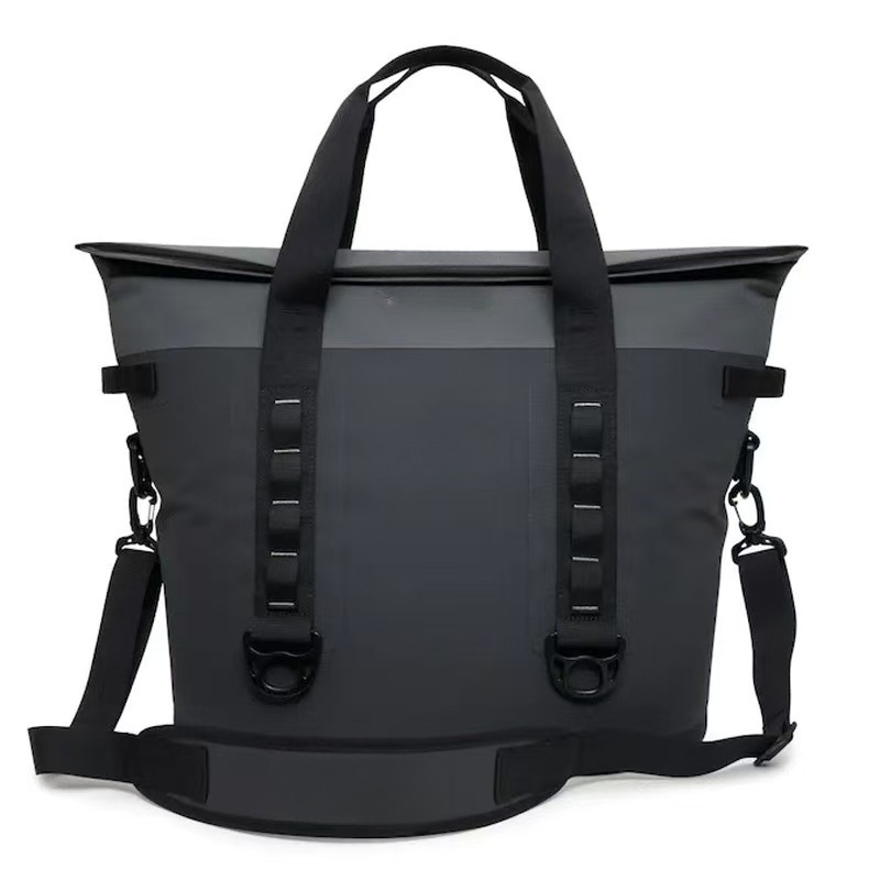 Grey YT102 insulated tote bag front view