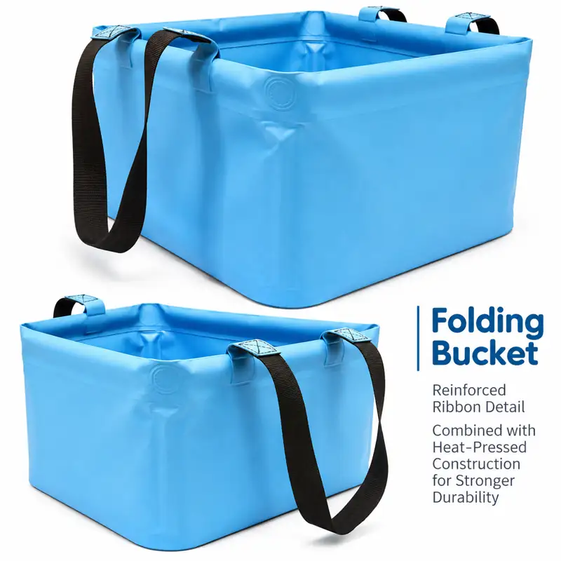 Square Folding Fishing Bucket