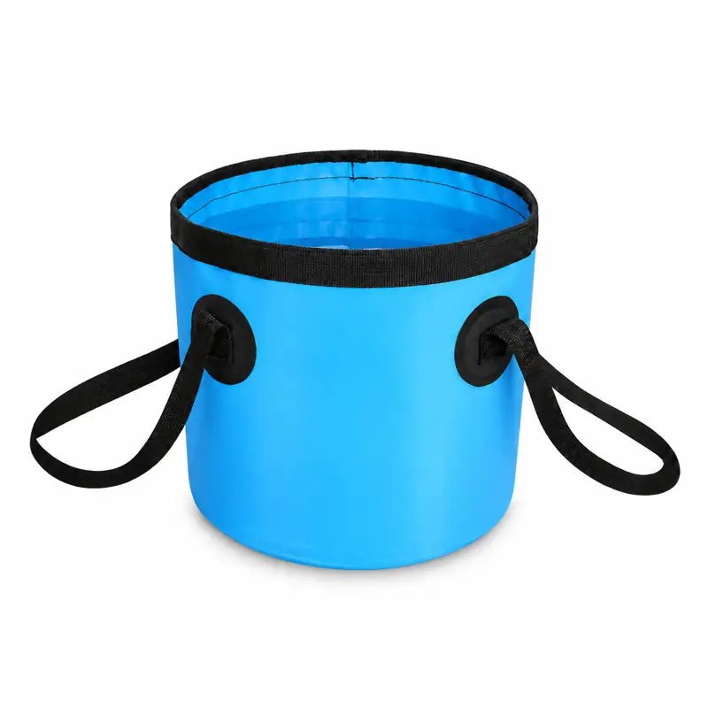 Round Collapsible Fishing Bucket — Bucket body, rim and handles