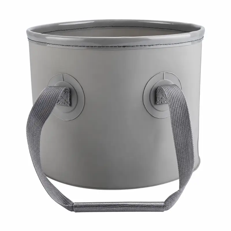 Mesh-Lid Collapsible Fishing Bucket
