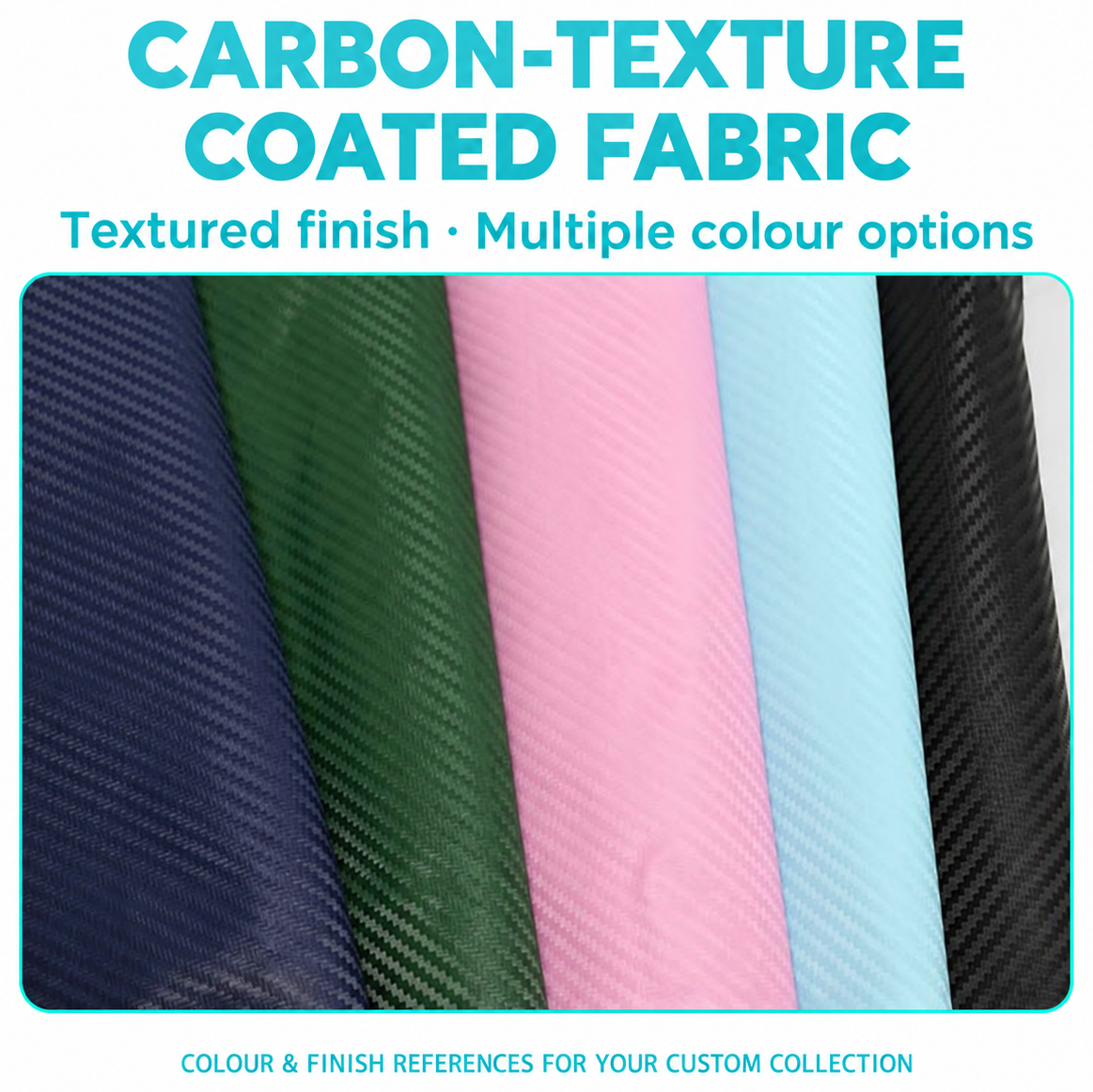English carbon-texture fabric and colour options image