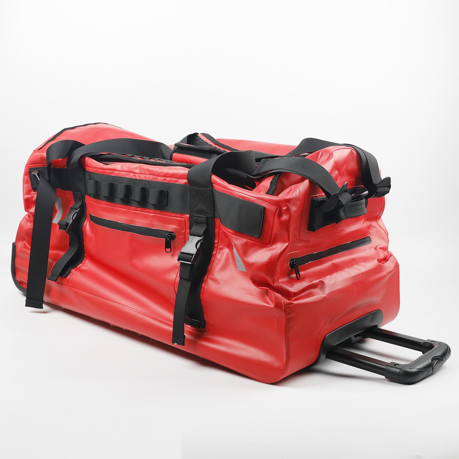 White-background wheeled travel duffel product reference