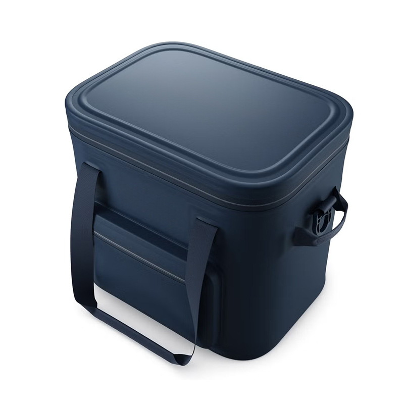 Navy TPU picnic soft cooler model 001 with wide lid
