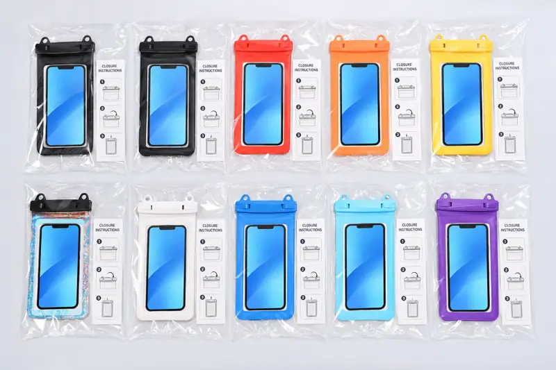Individually packed colour references — front views