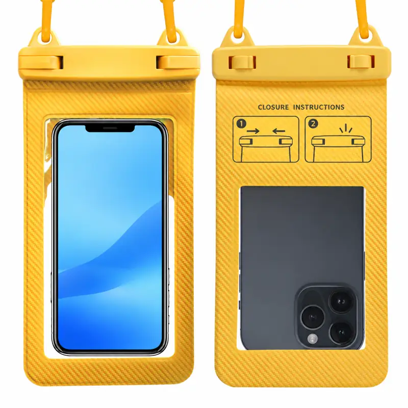 Yellow embossed finish — front and rear
