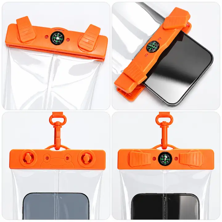 Clear Single-Hook Waterproof Phone Pouch — supplier reference view 1