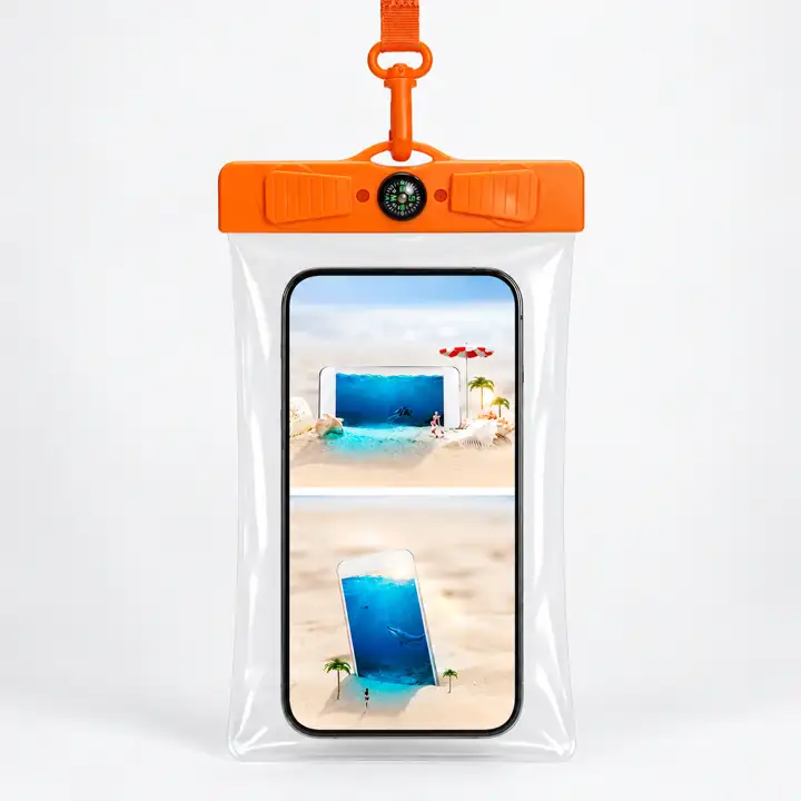 Clear Single-Hook Waterproof Phone Pouch