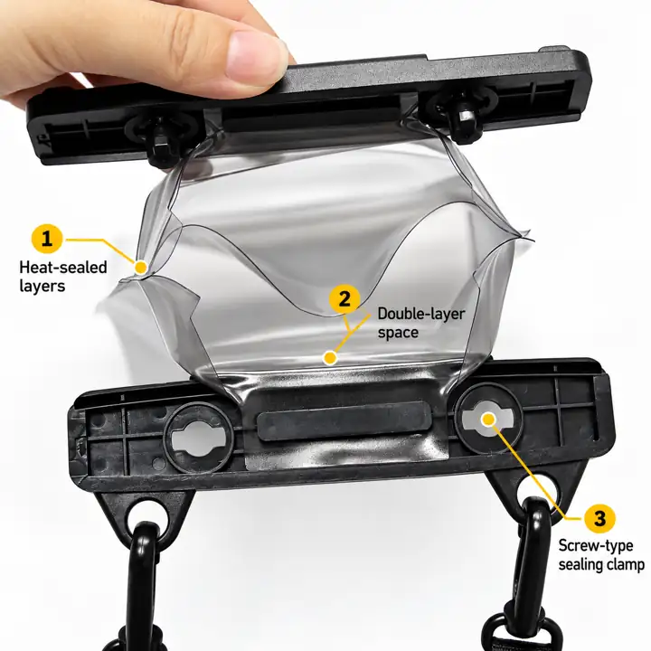 Semi-Transparent PVC Waterproof Phone Pouch — supplier reference view 3