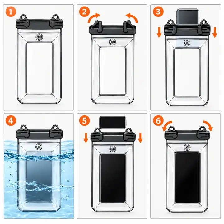 Rounded Air-Edge Waterproof Phone Pouch — supplier reference view 3