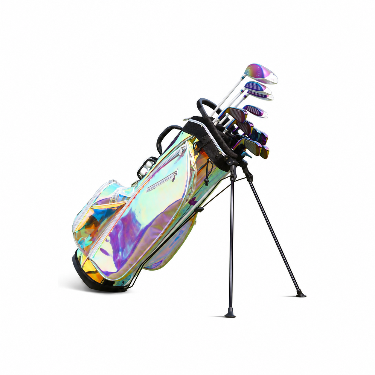 Iridescent TPU golf stand bag product reference