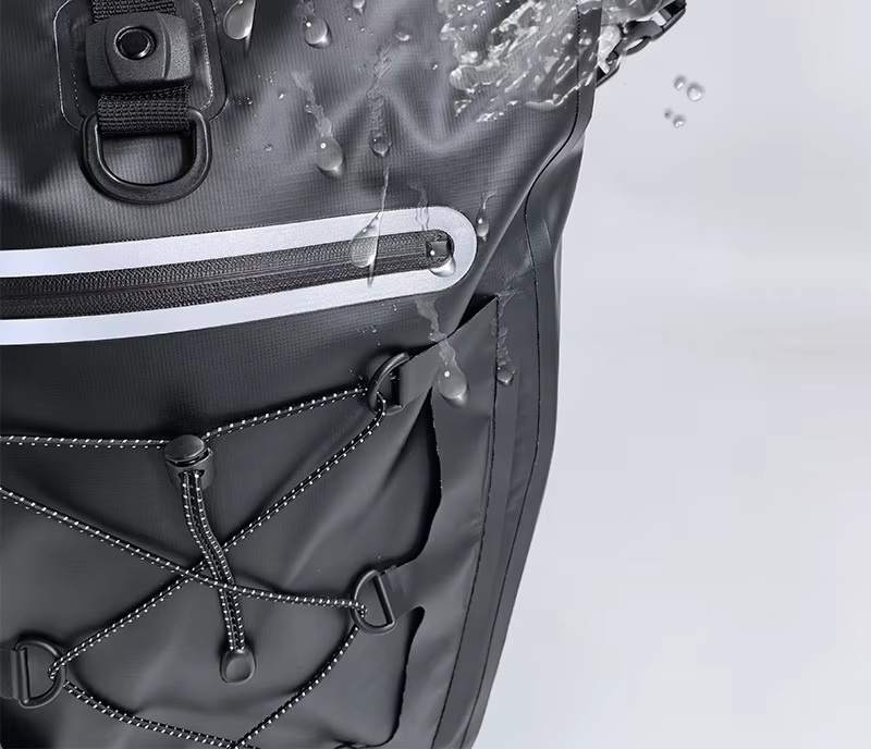 PVC Roll-Top Waterproof Bicycle Rack Pannier — product view