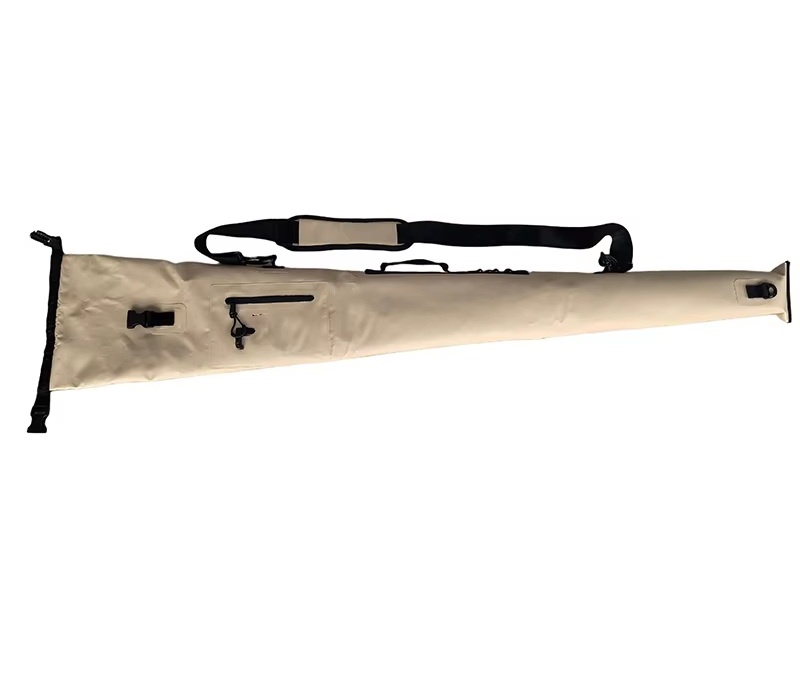 Roll-Top Waterproof Long Gun Dry Bag — carrying and construction detail