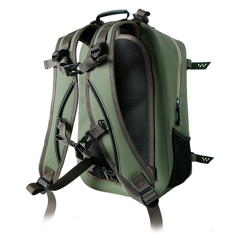 Rear view of BW3007 padded shoulder straps and sternum strap